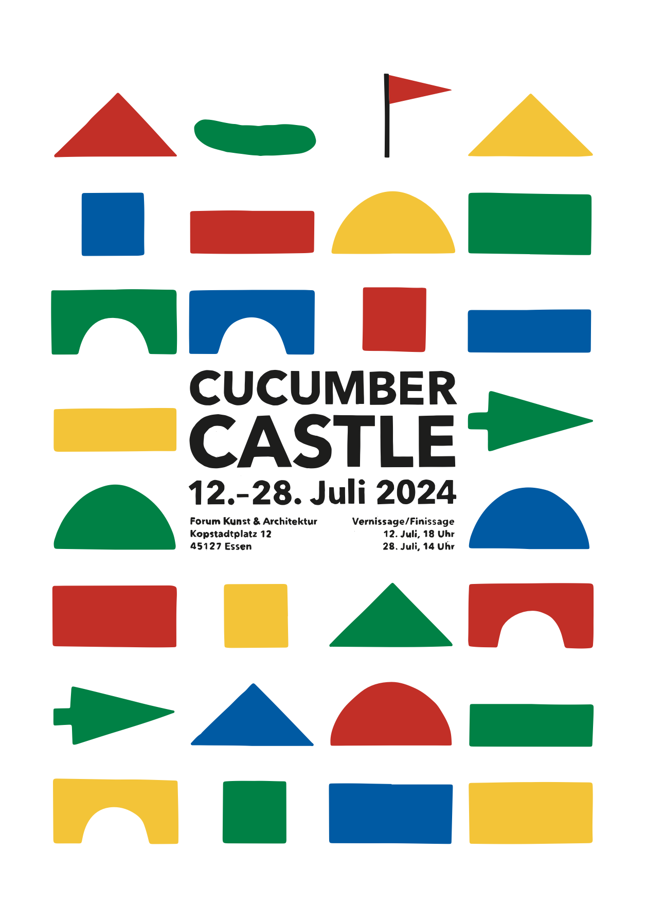 Plakat „Cucumber Castle“ Emily Xylander Wenzel Rehbach Studio Wochenende