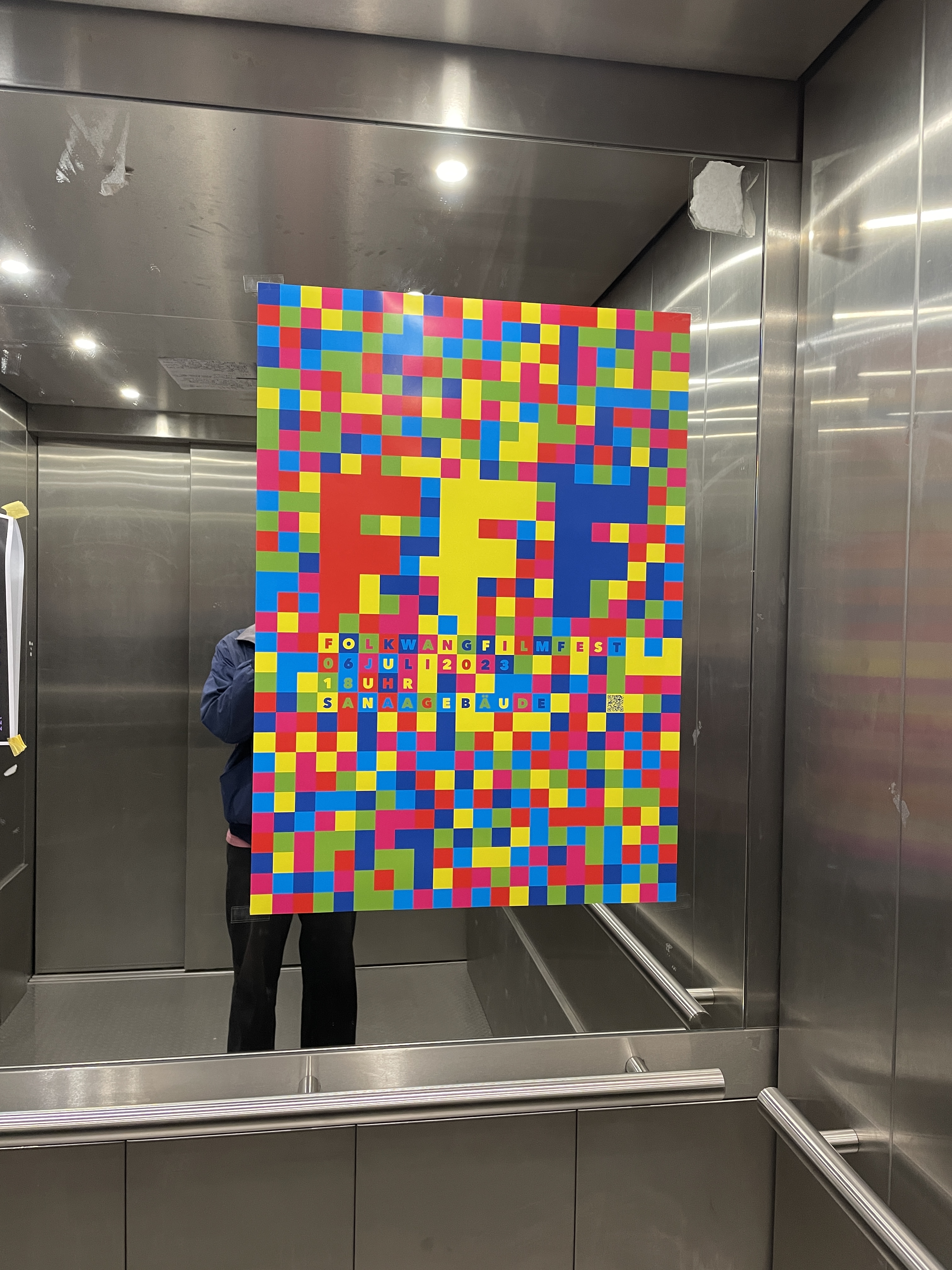 Plakat „Folkwang Filmfest 2023“ Emily Xylander Wenzel Rehbach Studio Wochenende